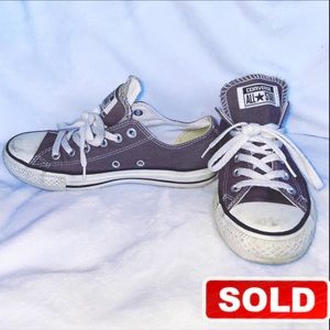 SOLD! Converse ALL•STAR | Gray Low Top Sneakers